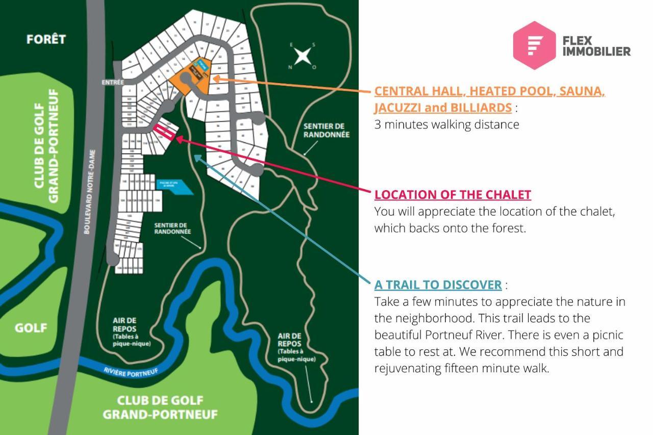 Le Harfang De Portneuf / Hot Tub Pool Sauna Billiards Trails Pont-Rouge Ngoại thất bức ảnh